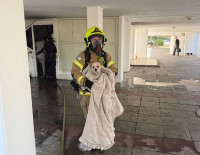 Пожар в жилом доме в Ашдоде, пострадали 8 человек, в том числе малыш