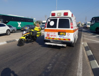 В Ашдоде мотоцикл попал под колеса автобуса