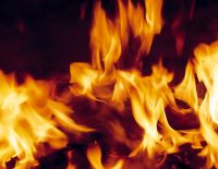 Большой костёр в честь праздника Лаг ба Омер