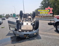 На шоссе 35 серьезное ДТП с переворотом Авто