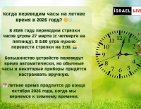 Переход на летнее время в 2026 году: когда и как переводить стрелки