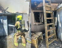 Пожар в пристройке в Кирьят-Малахи - владелец отравился дымом