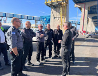 Экскурсия пожарных Ашдода в городской порт