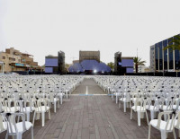 Мэр Ашкелона Томер Глам показал фото подготовки города к церемонии ко Дню Памяти