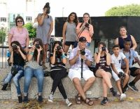 Молодежь фотографирует Ашкелон