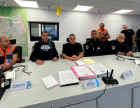 Начальник полиции округа Лахиш в ашкелонском Штабе безопасности