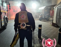 Пожар в магазине на улице Герцля в Ашкелоне, без пострадавших