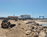 Работы по защите скал и побережья в Ашкелона продолжаются