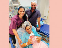 Роды на парковке МЦ Барзилай: на свет появился чудесный мальчик