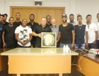 Команда по мини-футболу на приеме у мэра