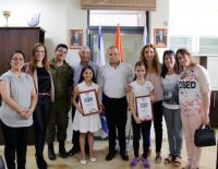 Ярден Каспи и Шира Авенаим из Ашкелона выиграли национальный конкурс сочинений