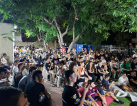 Сотни подростков на заключительном мероприятии Ха-Митхам