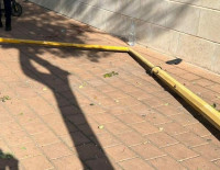 В Ашдоде на голову женщине свалился электрический столб с фонарем