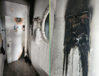 В Ашкелоне пожар в 8-этажном доме, жертв нет