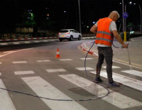 В Ашкелоне выполняется обновление дорожной разметки по всему городу