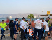 На озере Кинерет захлебнулся и начал тонуть 50-летний мужчина - его состояние угрожающее