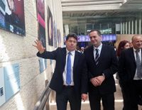 Министр транспорта и разведки Исраэль Кац на церемонии открытия выставки "Израильские разработки и открытия, оказавшие влияние на весь мир"