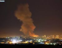 Ночная атака в секторе Газы