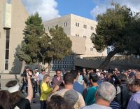 'Русская' демонстрация протеста в Ашкелоне