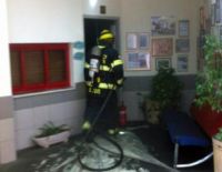 Сгорел кабинет директора школы