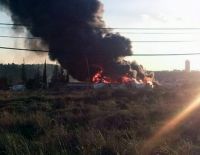 Сильный пожар в Хамей Йоав (видео)