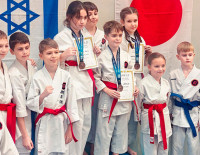 Карате в Ашкелоне: рядом с детьми выступали их папы